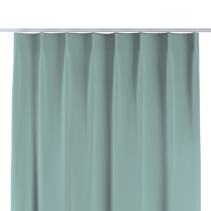 Zasłona na haczykach flex pojedynczych Dekoria 130x260 cm jasny turkus 1 szt.