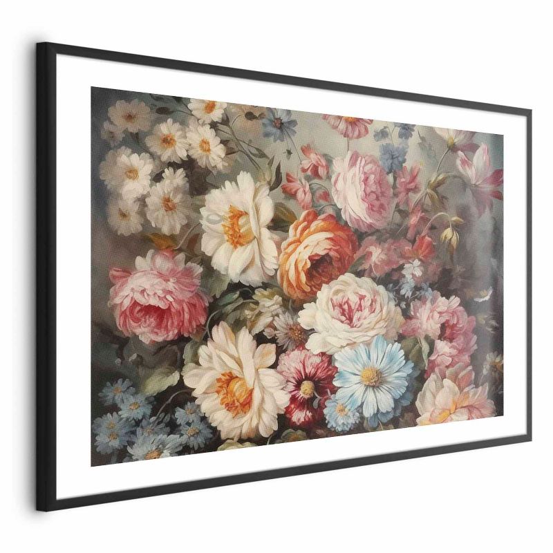 Plakat Artgeist Zapach ogrodowych kwiatów 42x29,7 cm z ramą czarną 1 szt