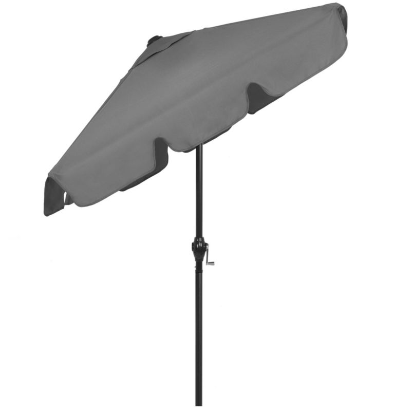 Parasol ogrodowy Springos 240 cm składany z korbką wodoodporny ciemnoszary 1 szt.