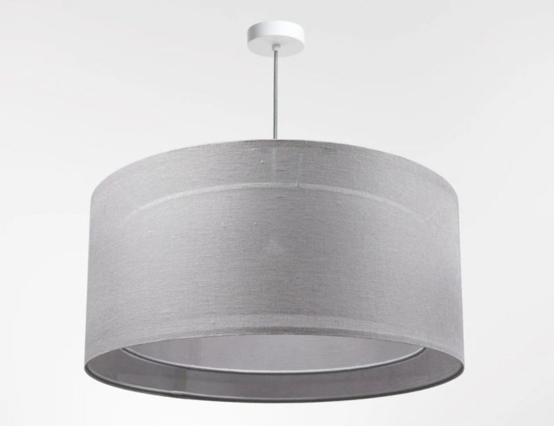 Lampa Bps Koncept wisząca DUO LEN LIGHT 005-60 szara/beżowa 1 szt