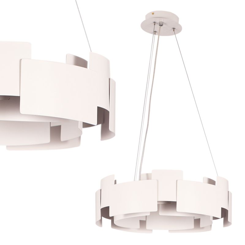 Lampa wisząca Milagro Torino White 24w Led Klasyczny Klosz 1 szt.