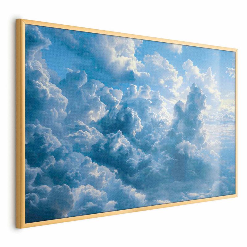 Plakat Artgeist Ocean w powietrzu 90x60 cm z ramą złotą 1 szt