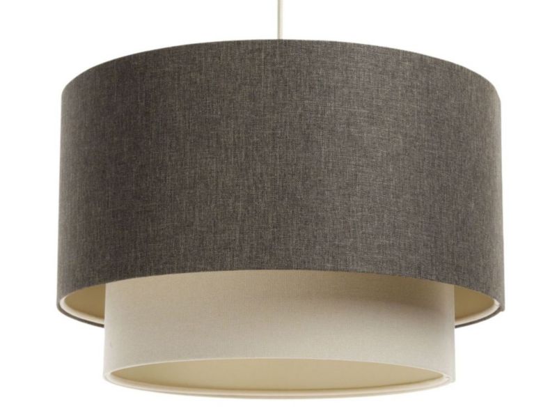 Lampa Bps Koncept wisząca ERUTAN DOUBLE 40 szara/kremowa 1 szt