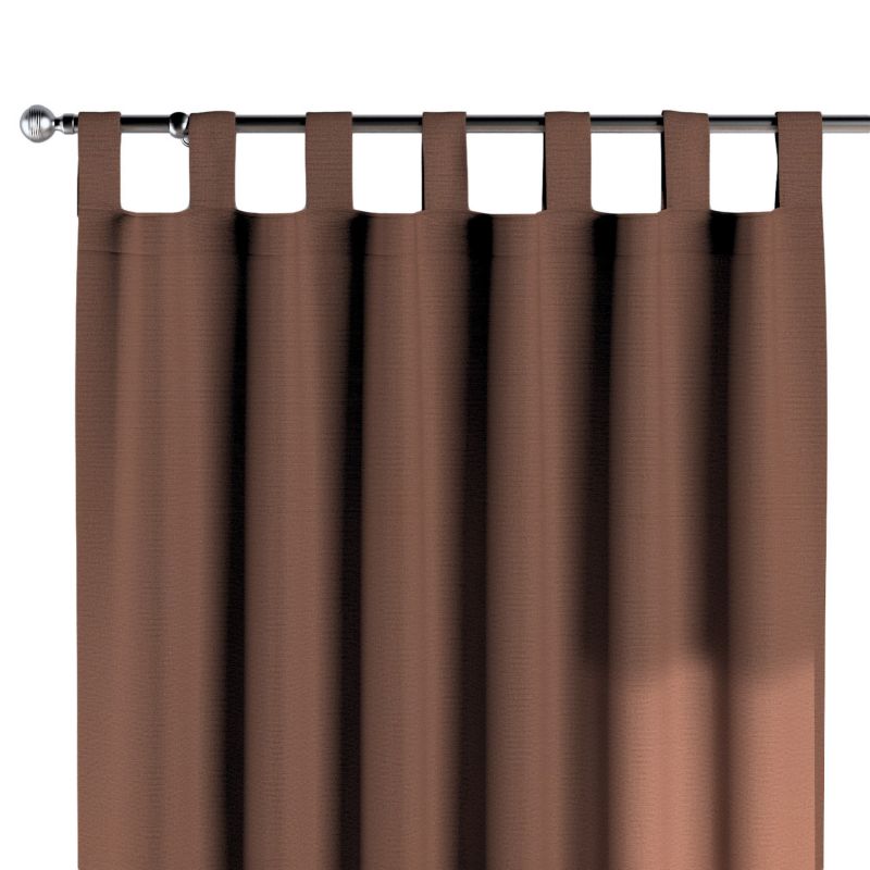 Zasłona na szelkach Dekoria 130x245 cm Loneta brązowy 1 szt.