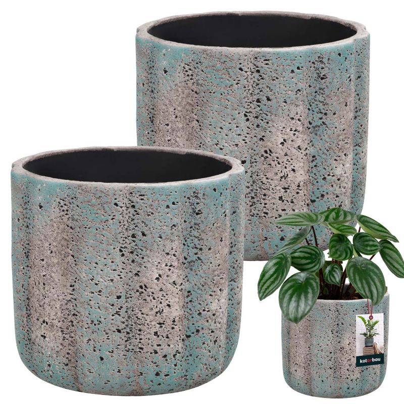Doniczka ceramiczna KOTARBAU cylinder 12 cm 2 szt.