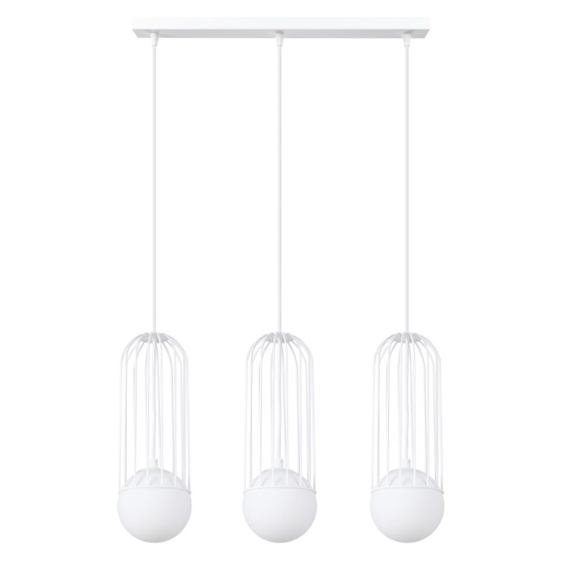 Lampa wisząca Sollux Lighting BRINA 3L biała 1 szt.