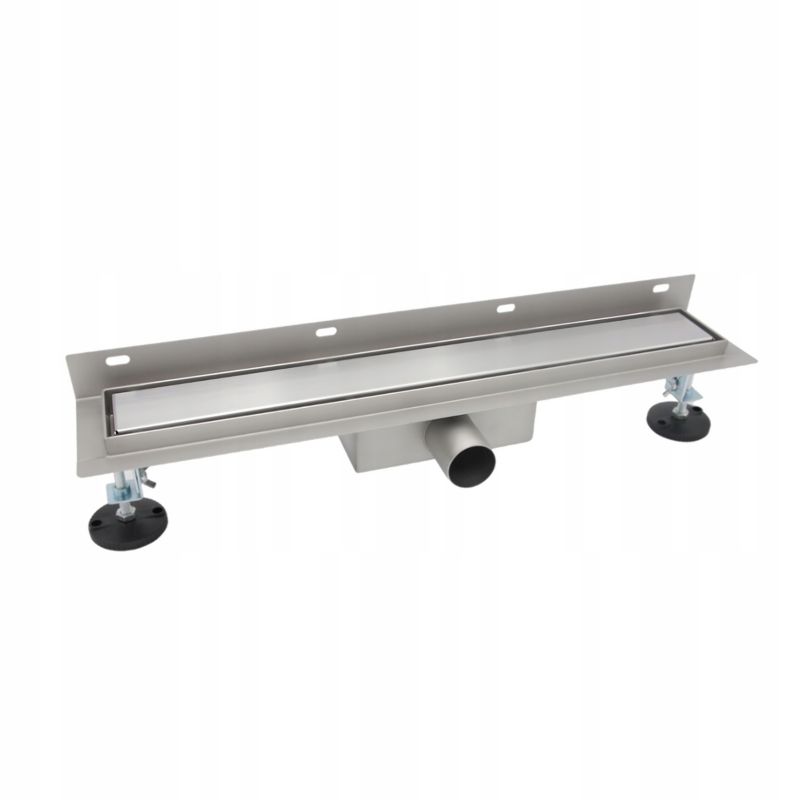 Odpływ liniowy prysznicowy Durasan In Wall Drain 60 cm metalowa pokrywa 2w1 chrom 1 szt.