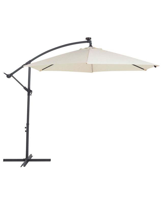 Parasol ogrodowy LED 285 cm beżowy Corval 1 szt.