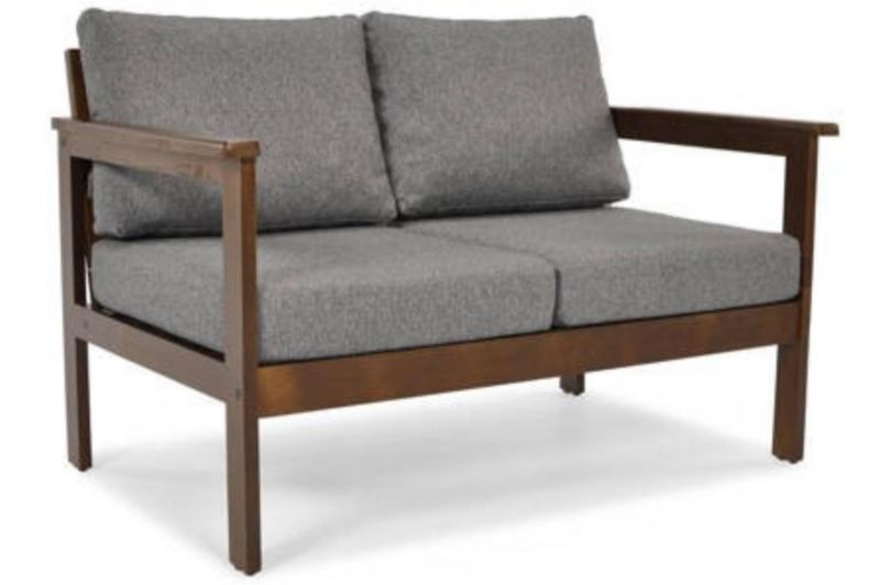 Sofa ogrodowa Bettso Bella dwuosobowa na drewnianym stelażu szary 1szt.