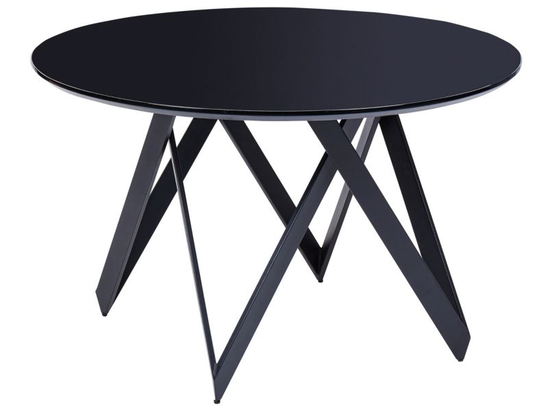 Stół do jadalni Oxhill 120 cm 120 cm Czarny 1 szt.
