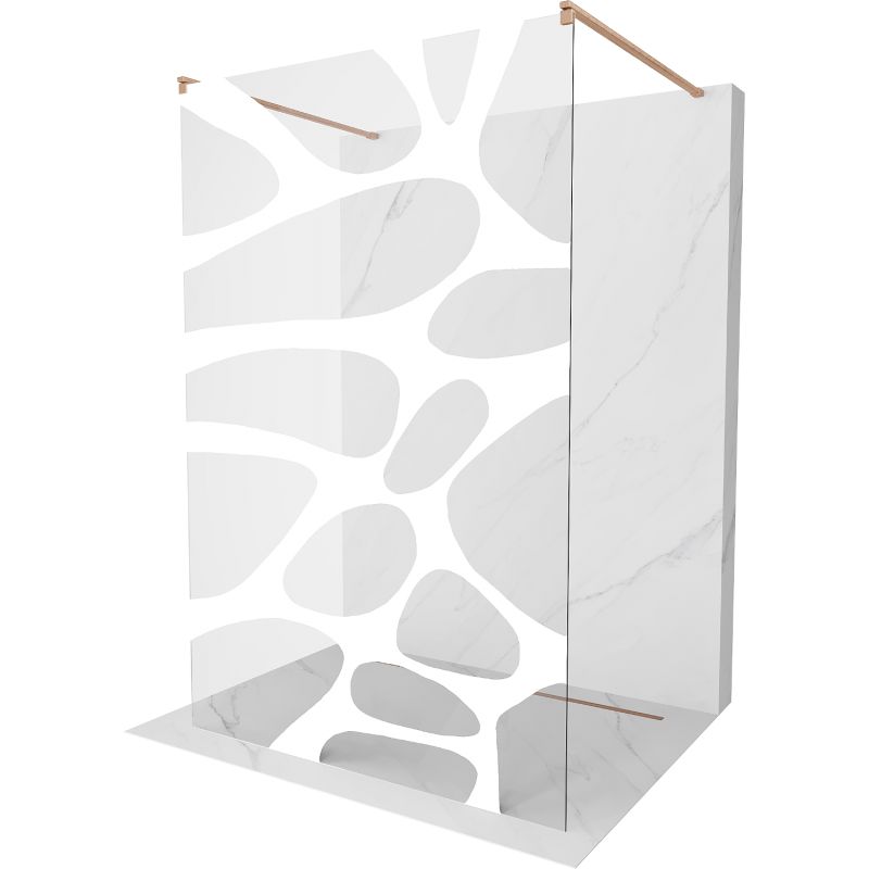 Ścianka prysznicowa Mexen Kioto biały wzór 130x200 cm 800-130-002-65-97 1 szt.