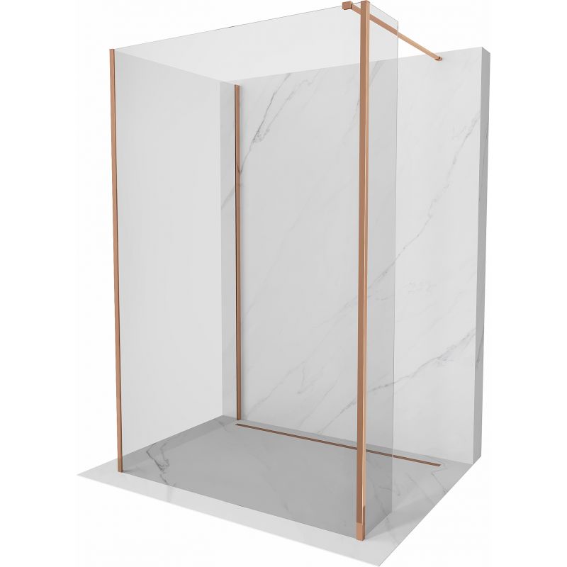 Ścianka prysznicowa Mexen Kioto różowe złoto 130 x 70 x 40 cm 800-130-070-221-60-00-040 1 szt.