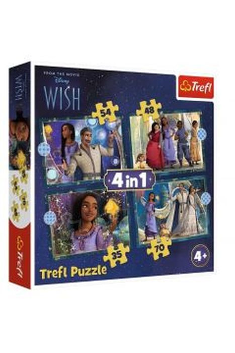 PUZZLE 4W1 DISNEY Wish Trefl