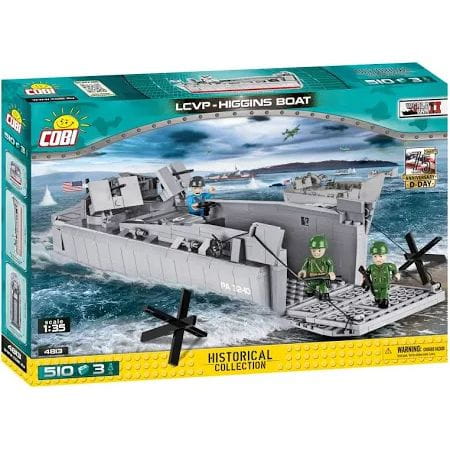 Klocki Cobi Small Army LCVP Higgins Boat 510 elementów