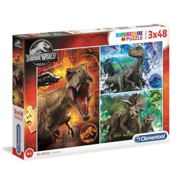 PUZZLE 3 X 48JURASSIC PARK