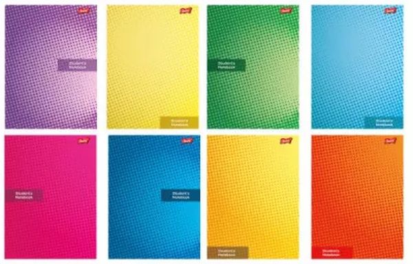 Zeszyt A5 60k krata laminowany STUDENT BOOK z lakierem miejscowym