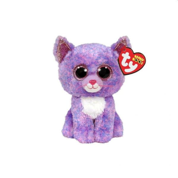 Ty BOOS pluszak CASSIDY, 15 cm - liliowy kotek