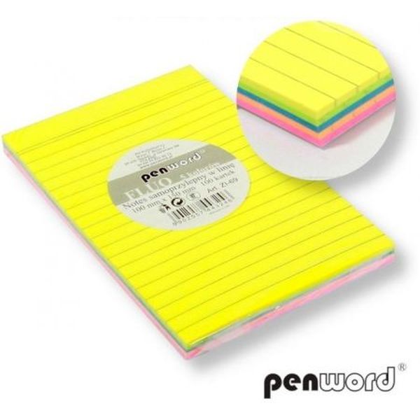 NOTES SAMOPRZY 100/150 100K LINIA fluo 5kol