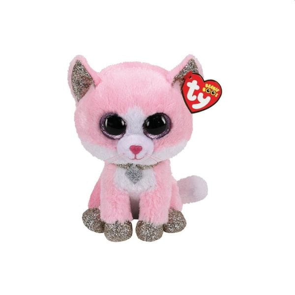Ty BOOS pluszak FIONA, 15 cm - różowy kotek
