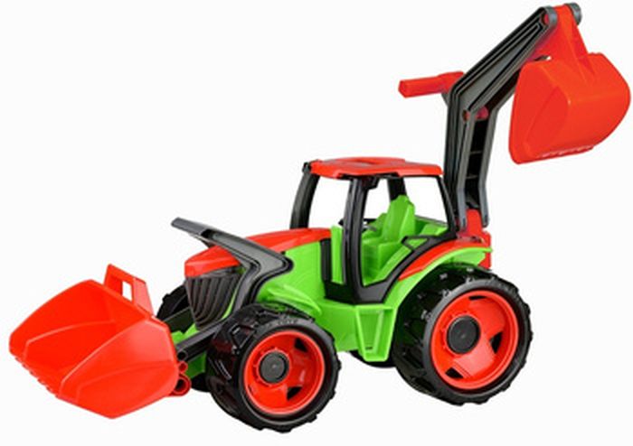 TRAKTOR SPYCH+KOPARKA CZERWONO-ZIELONY LENA KARTON PAK:4 CBM 0,29 Wym