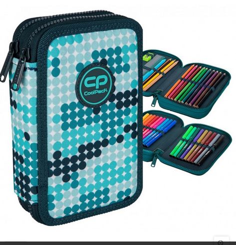 Coolpack Piórnik Jumper 2 podwójny z wyposażeniem- MARKET