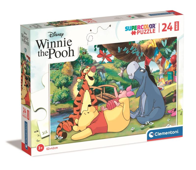 PUZZLE 24 EL MAXI SUPER KOLOR DISNEY WINNIE THE POOH