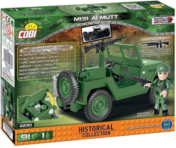 Klocki Cobi COBI Wojna M151 A1 MUTT 91KL