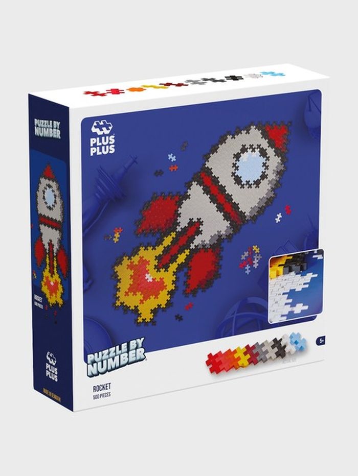 Klocki Plus-Plus Puzzle By Numbers Rakieta 500 el. Dante