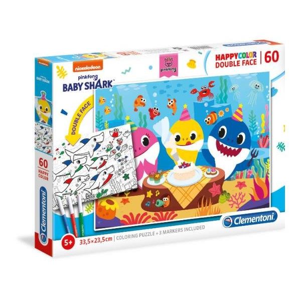 PUZZLE 60 DOUBLE FACE BABY SHARK