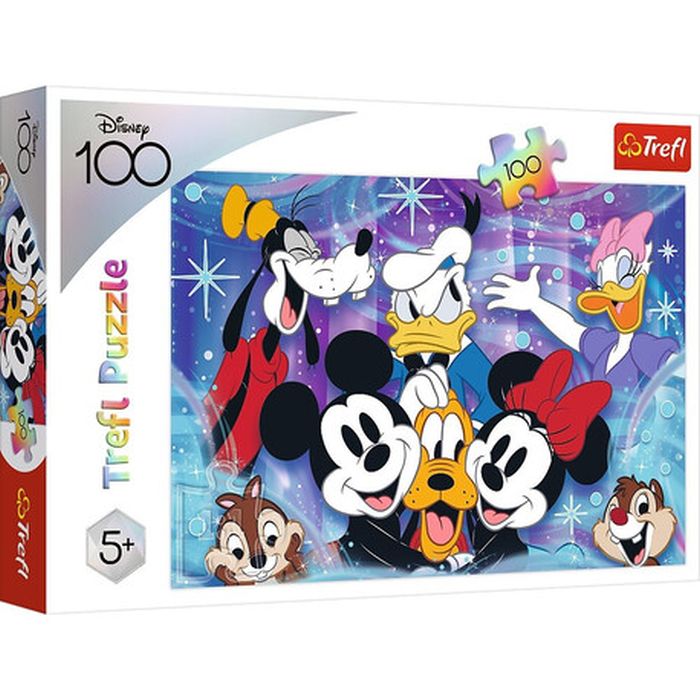 Puzzle 100 el. W Świecie Disney Jest Wesoło