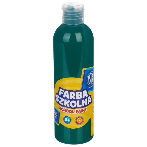 Farba Szkolna Plakatowa 250ml C.Zielona Astra
