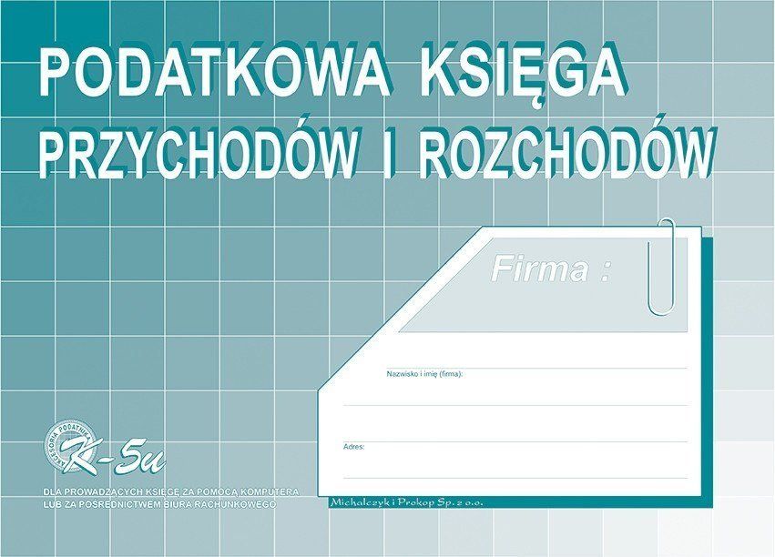 PODATK.KSIĘGA A4 PRZYCH.I ROZCH.KOMP. 0K0-5U