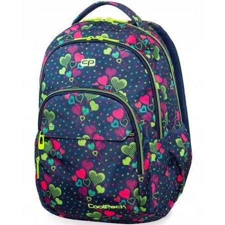 Coolpack Basic Plus Plecak 3 komorowy Lime Hearts