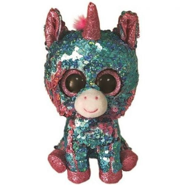 Ty Boos Pluszak CELESTE, 15 cm - cekin jednorożec