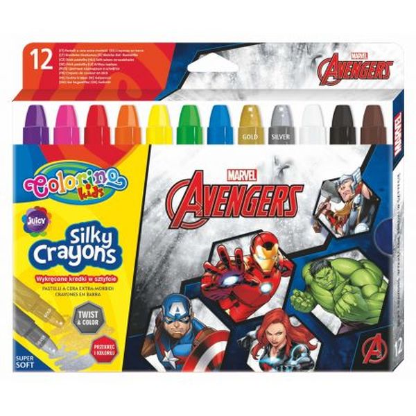 DISNEY KIDS COLORINO - KREDKI ŚWIECOWE ŻELOWE WYKRĘCANE W SZTYFCIE /