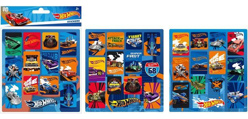 NAKLEJKI KWADRAT HOT WHEELS STK PBH 1 1000