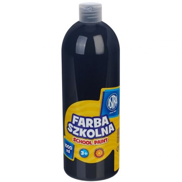 Farba szkolna 1L Czarna Astra