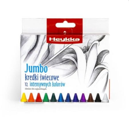 Heyka Kredki świecowe Jumbo 12 kolorów