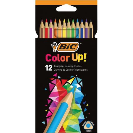 Kredki ołówkowe trójkątne Bic Color Up 12 kolorów