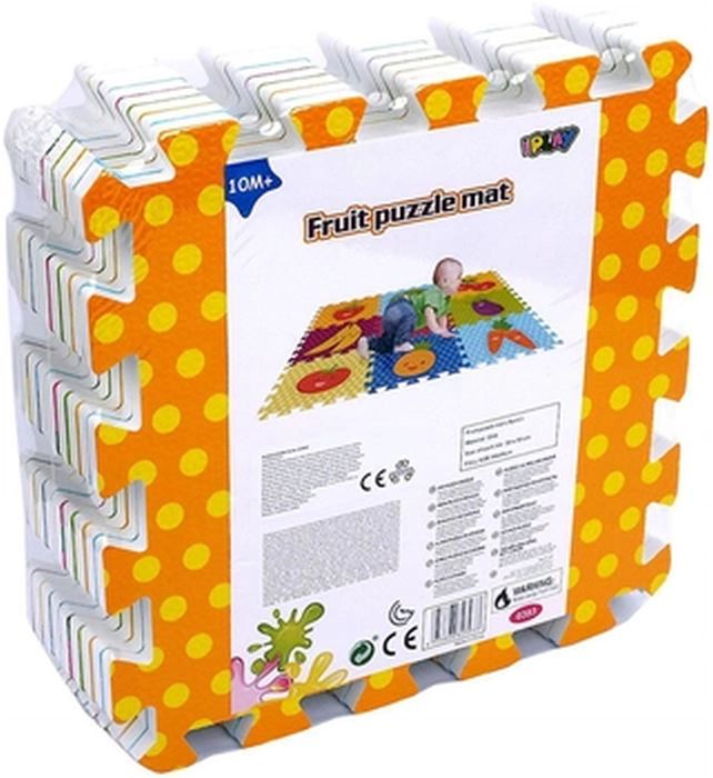 PUZZLE PIANKOWE 9 EL. OWOCE
