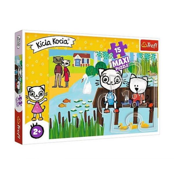 Puzzle 15 el. MAXI KICIA KOCIA