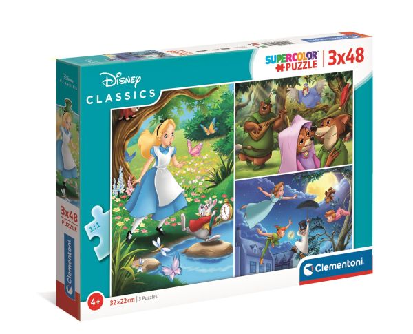 PUZZLE 3X48 DISNEY CLASSIC