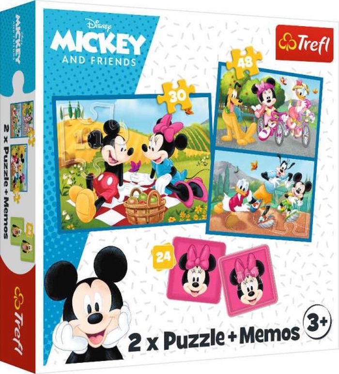 Puzzle 2w1 Minnie + Memos Disney