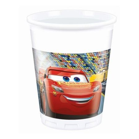 KUBECZKI PLASTIKOWE CARS 200ML 8SZTUK