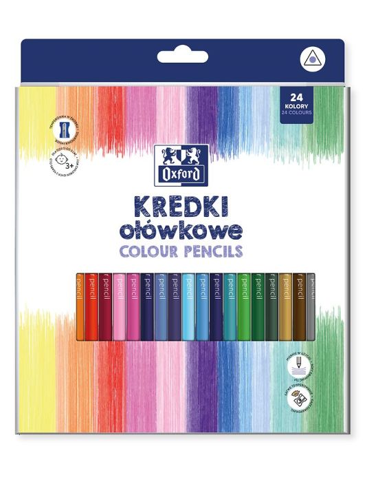 Oxford Kredki ołówkowe Regular 24 kolory