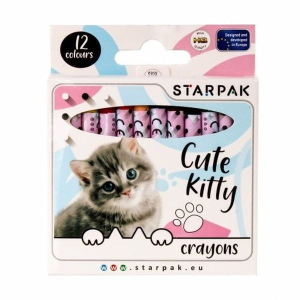 KREDKI WOSKOWE 12KOL STK KITTY