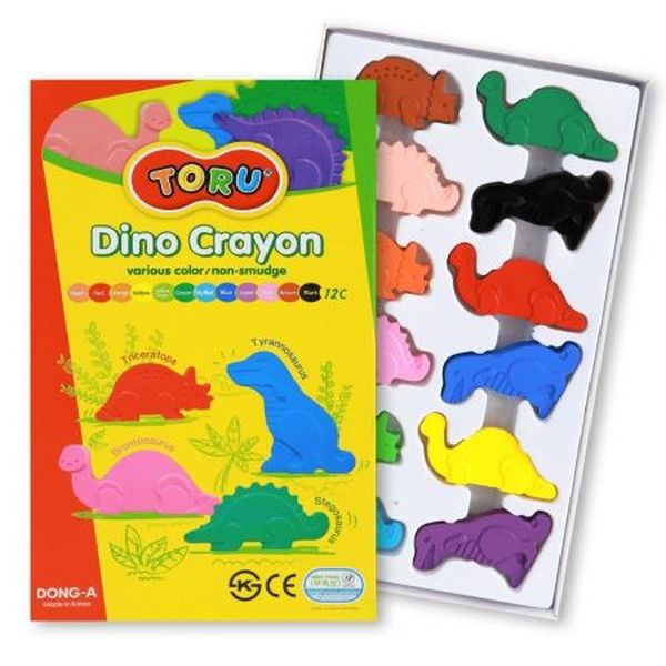 Dong-A Toru Kredki Dino komplet 12 sztuk