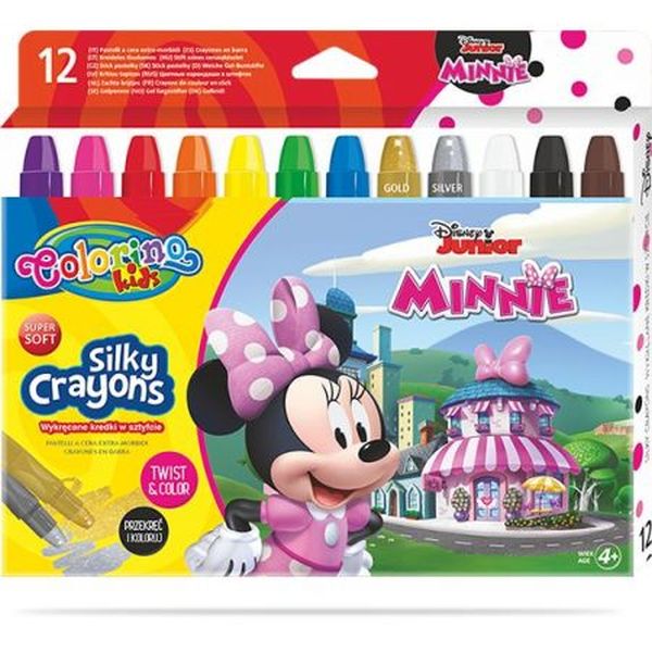 DISNEY KIDS COLORINO - KREDKI ŚWIECOWE ŻELOWE WYKRĘCANE W SZTYFCIE /