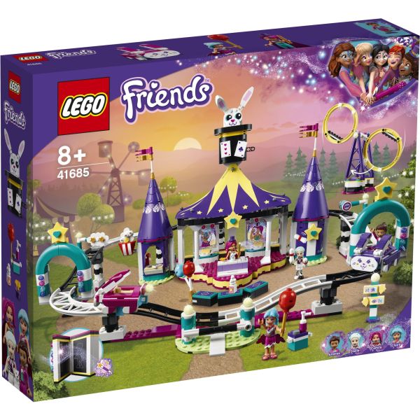 Lego Friends Magiczne wesołe miasteczko z kolejką górską 41685