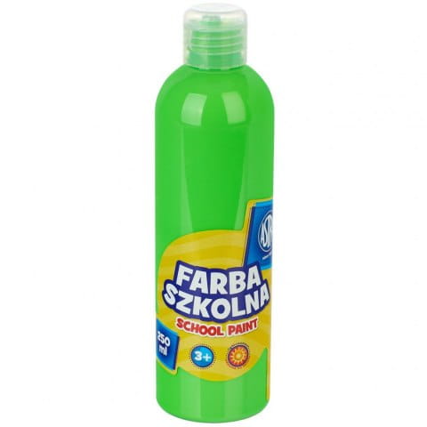 Farba Szkolna Plakatowa 250ml Fluo Zielona Astra